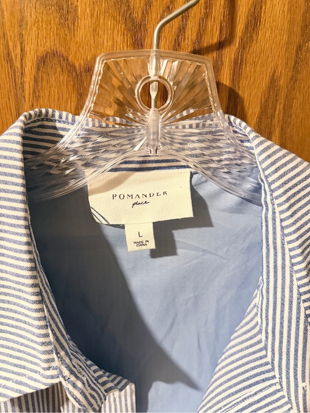 Tuckernuck Pomander Place Light Blue Pinstripe Maxi Dress - Picture 3 of 4
